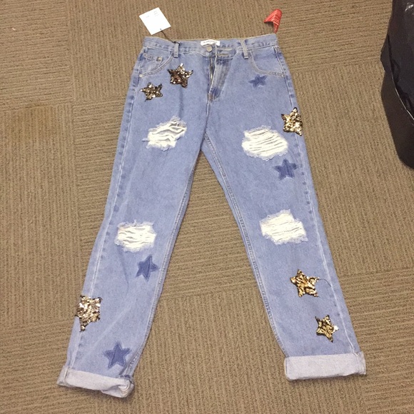 topshop star jeans